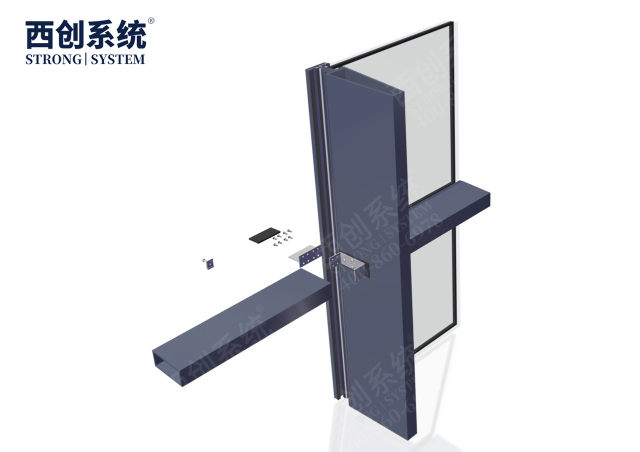 深圳國際藝術(shù)中心項目梯形、平行四邊形精制鋼玻璃幕墻系統(tǒng)——西創(chuàng)系統(tǒng)(圖12)
